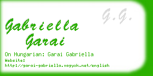 gabriella garai business card
